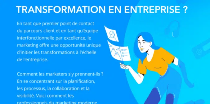 Infographie : Transformation des entreprises : les marketers, premiers acteurs