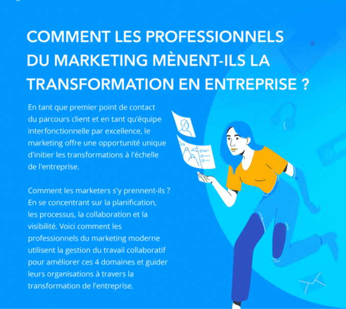 Infographie : Transformation des entreprises : les marketers, premiers acteurs