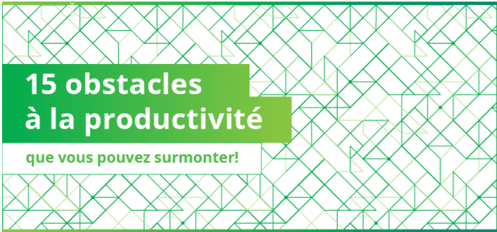 Infographie : 15 obstacles à la productivité