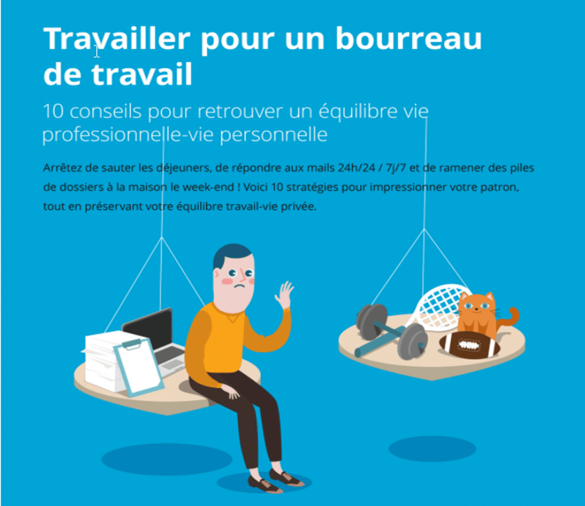 Infographie travailler pour un bourreau de travail