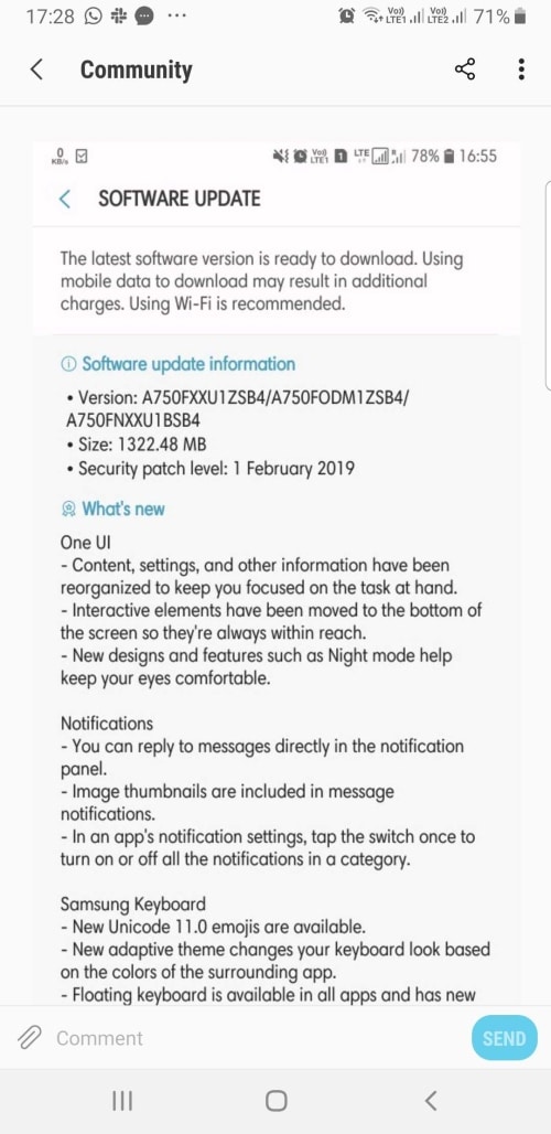 galaxy a7 2018 pie beta