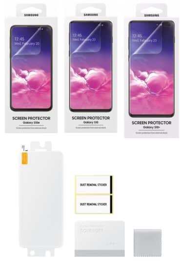 Official Samsung Galaxy S10 screen protectors