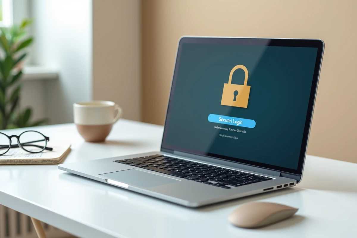 Écran d'ordinateur affichant une page de connexion sécurisée à la messagerie Zimbra du CHU de Reims